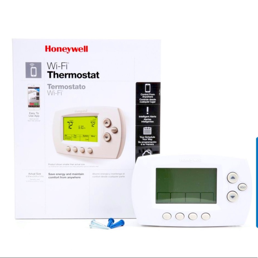 Honeywell smart home thermostat Alexa Google wifi